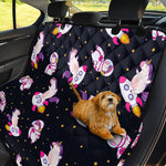Space Astronaut Unicorn Pattern Print Pet Car Back Seat Cover