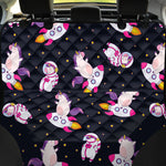 Space Astronaut Unicorn Pattern Print Pet Car Back Seat Cover