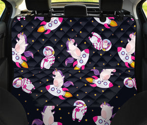 Space Astronaut Unicorn Pattern Print Pet Car Back Seat Cover