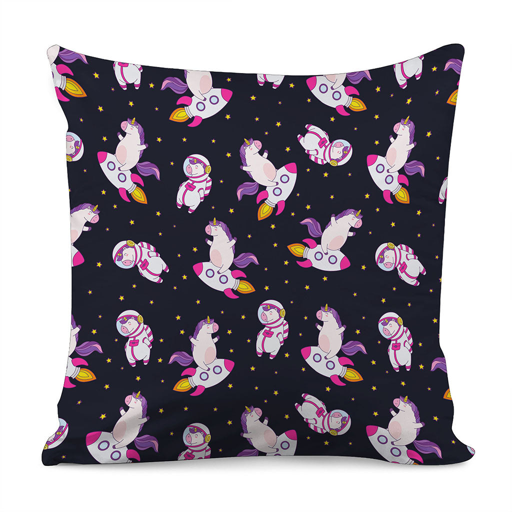 Space Astronaut Unicorn Pattern Print Pillow Cover