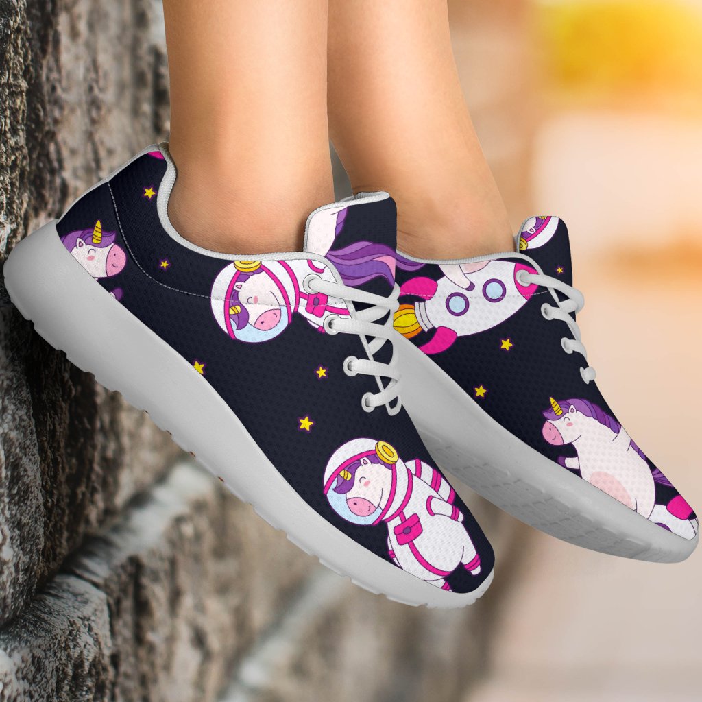 Space Astronaut Unicorn Pattern Print Sport Shoes GearFrost