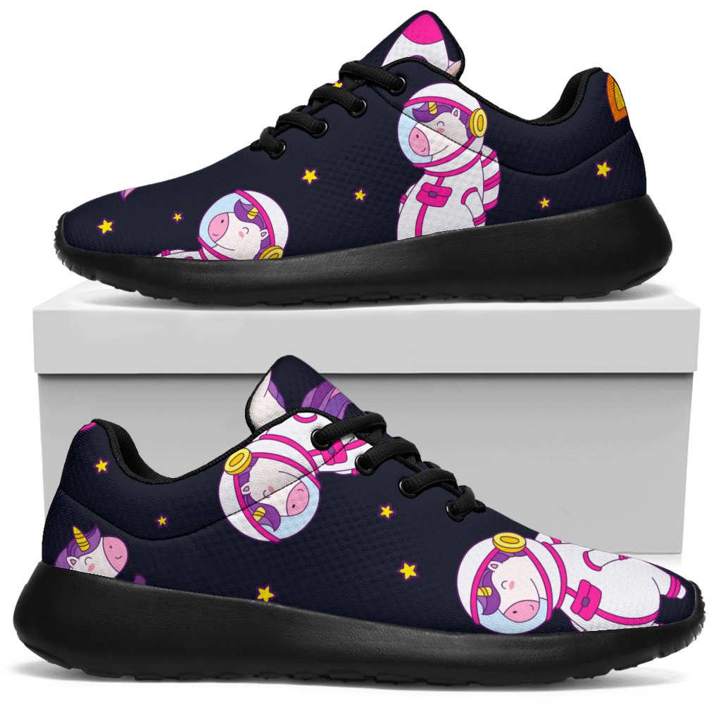 Space Astronaut Unicorn Pattern Print Sport Shoes GearFrost