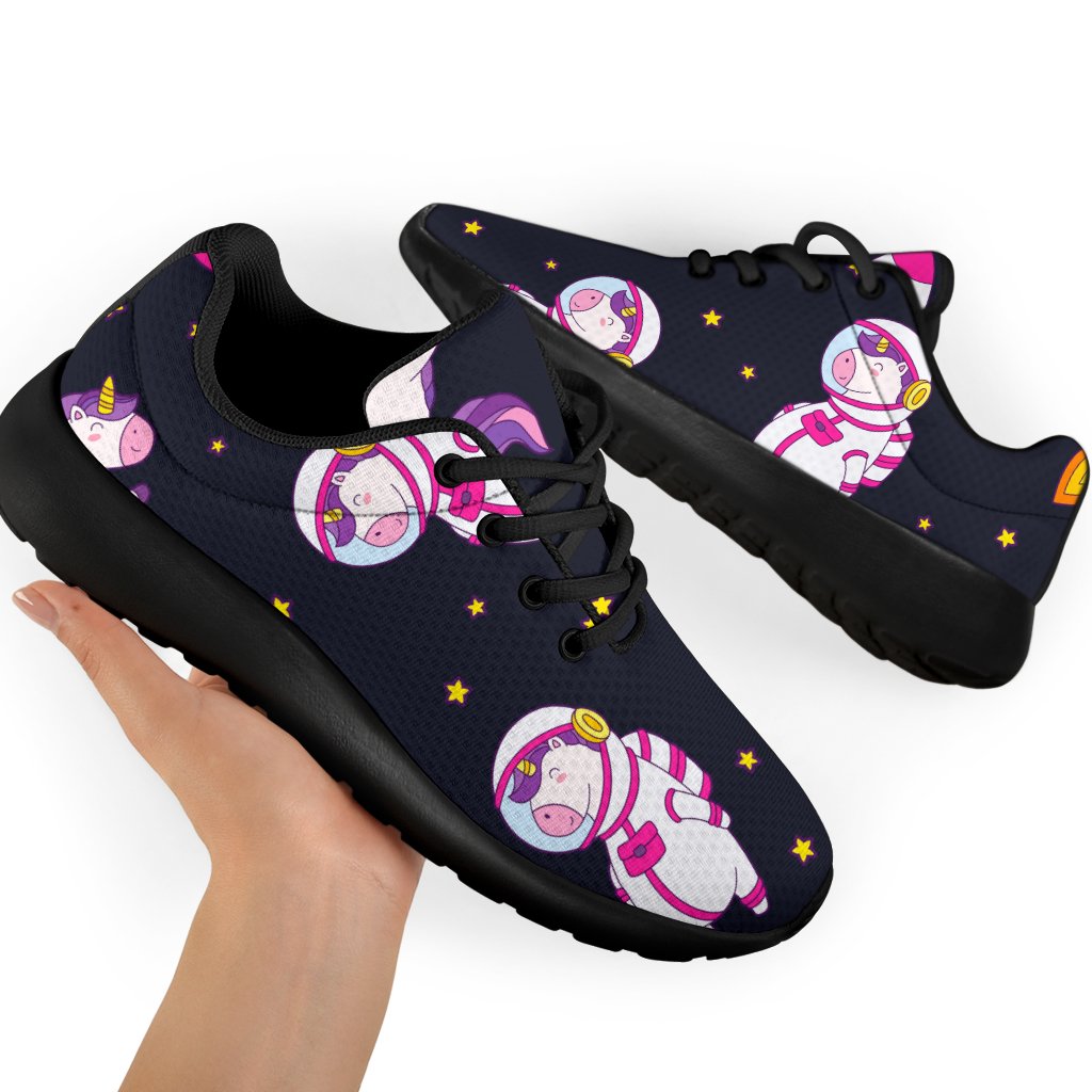 Space Astronaut Unicorn Pattern Print Sport Shoes GearFrost