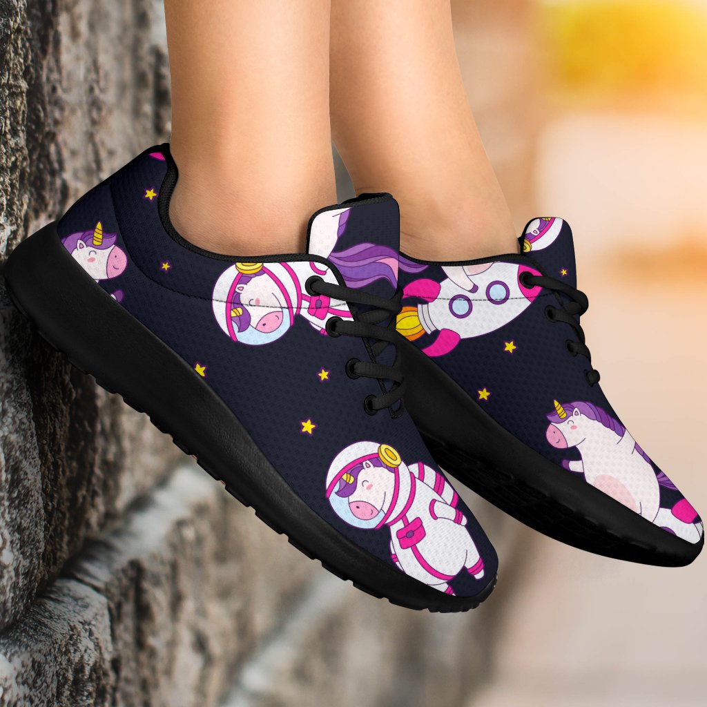 Space Astronaut Unicorn Pattern Print Sport Shoes GearFrost