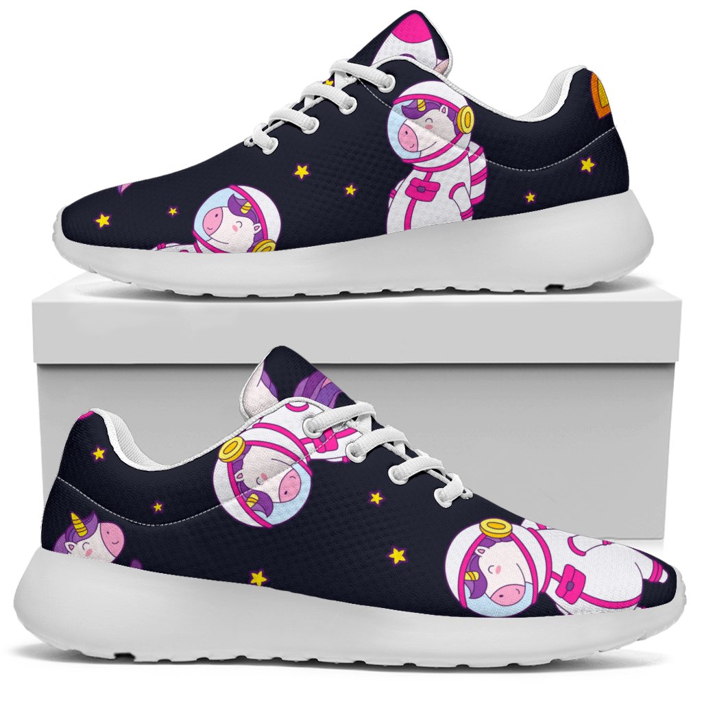 Space Astronaut Unicorn Pattern Print Sport Shoes GearFrost