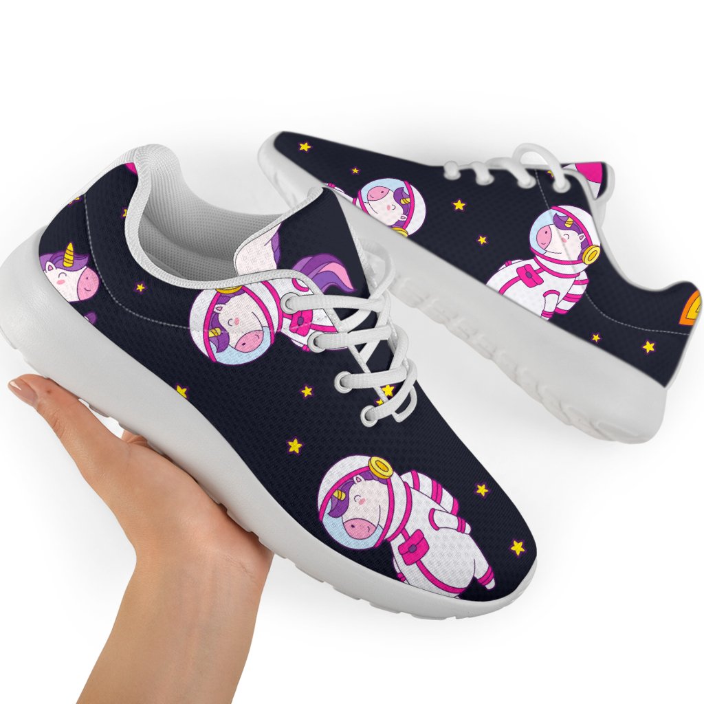 Space Astronaut Unicorn Pattern Print Sport Shoes GearFrost