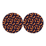 Space Fox Pattern Print Car Coasters