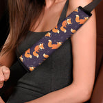 Space Fox Pattern Print Car Seat Belt Covers
