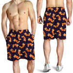 Space Fox Pattern Print Men's Shorts