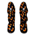 Space Fox Pattern Print Muay Thai Shin Guards