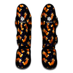 Space Fox Pattern Print Muay Thai Shin Guard