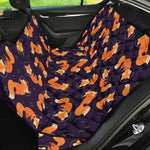 Space Fox Pattern Print Pet Car Back Seat Cover