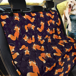 Space Fox Pattern Print Pet Car Back Seat Cover