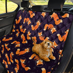 Space Fox Pattern Print Pet Car Back Seat Cover
