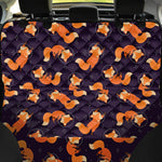 Space Fox Pattern Print Pet Car Back Seat Cover