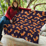 Space Fox Pattern Print Quilt