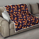 Space Fox Pattern Print Quilt