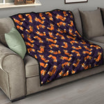 Space Fox Pattern Print Quilt