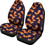 Space Fox Pattern Print Universal Fit Car Seat Covers