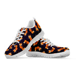 Space Fox Pattern Print White Sneakers