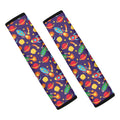 Space Rockets Pattern Print Car Seat Belt Covers