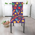 Space Rockets Pattern Print Dining Chair Slipcover