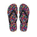 Space Rockets Pattern Print Flip Flops