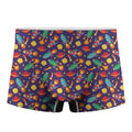 Space Rockets Pattern Print Men's Boxer Briefs