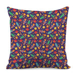 Space Rockets Pattern Print Pillow Cover