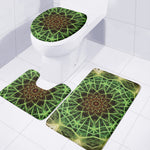 Sparkle Kaleidoscope Print 3 Piece Bath Mat Set
