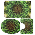 Sparkle Kaleidoscope Print 3 Piece Bath Mat Set
