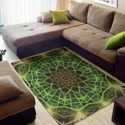 Sparkle Kaleidoscope Print Area Rug