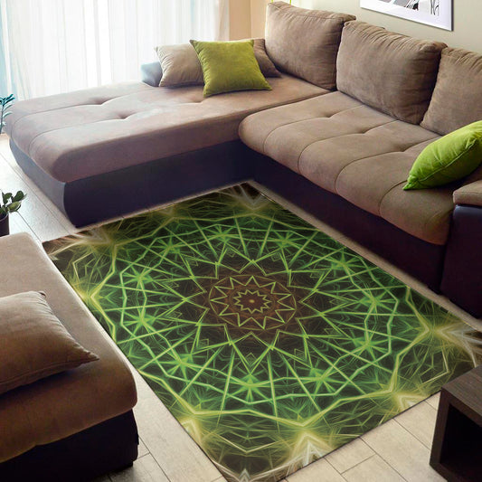 Sparkle Kaleidoscope Print Area Rug