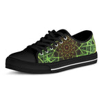 Sparkle Kaleidoscope Print Black Low Top Shoes