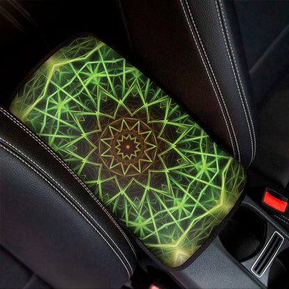 Sparkle Kaleidoscope Print Car Center Console Cover