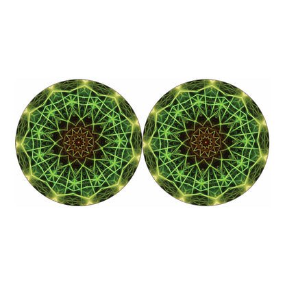 Sparkle Kaleidoscope Print Car Coasters