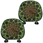 Sparkle Kaleidoscope Print Car Headrest Covers