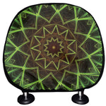 Sparkle Kaleidoscope Print Car Headrest Covers