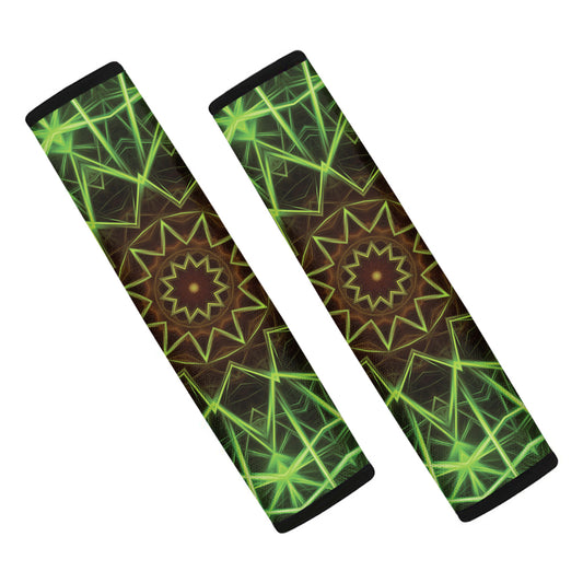 Sparkle Kaleidoscope Print Car Seat Belt Covers