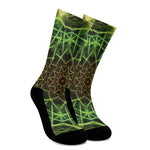 Sparkle Kaleidoscope Print Crew Socks