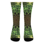 Sparkle Kaleidoscope Print Crew Socks