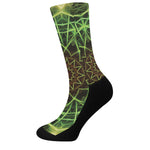 Sparkle Kaleidoscope Print Crew Socks