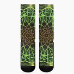 Sparkle Kaleidoscope Print Crew Socks