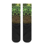 Sparkle Kaleidoscope Print Crew Socks