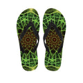 Sparkle Kaleidoscope Print Flip Flops