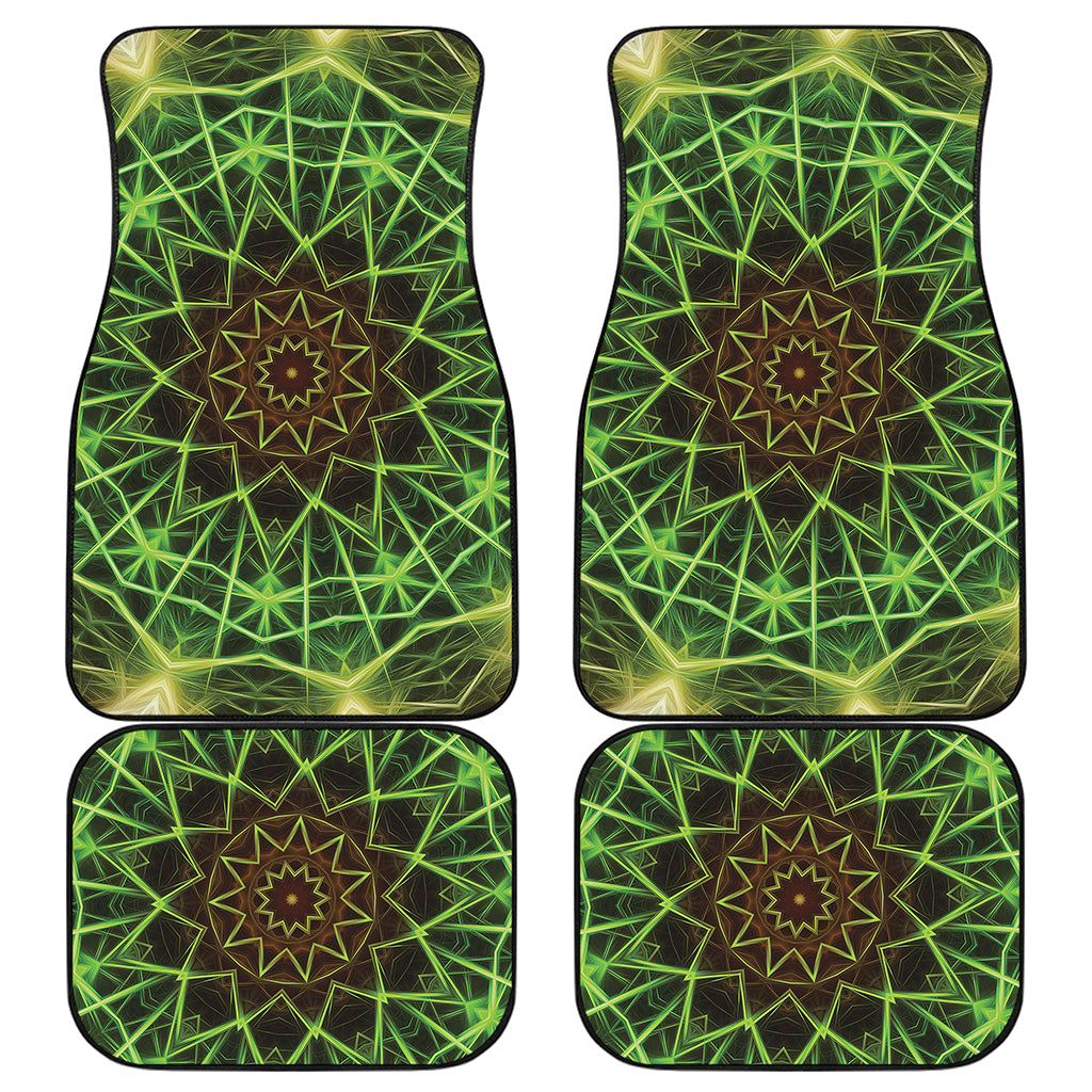 Sparkle Kaleidoscope Print Front and Back Car Floor Mats