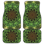 Sparkle Kaleidoscope Print Front and Back Car Floor Mats