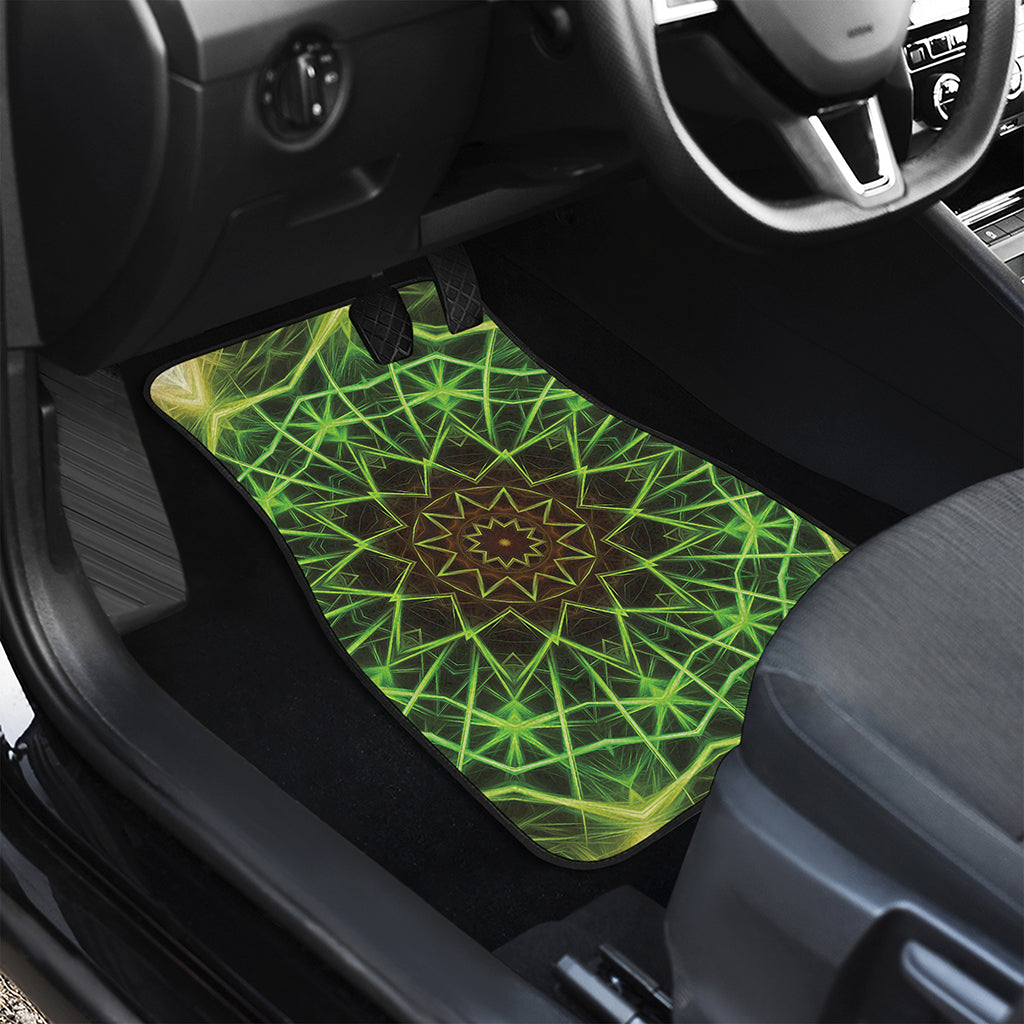 Sparkle Kaleidoscope Print Front and Back Car Floor Mats
