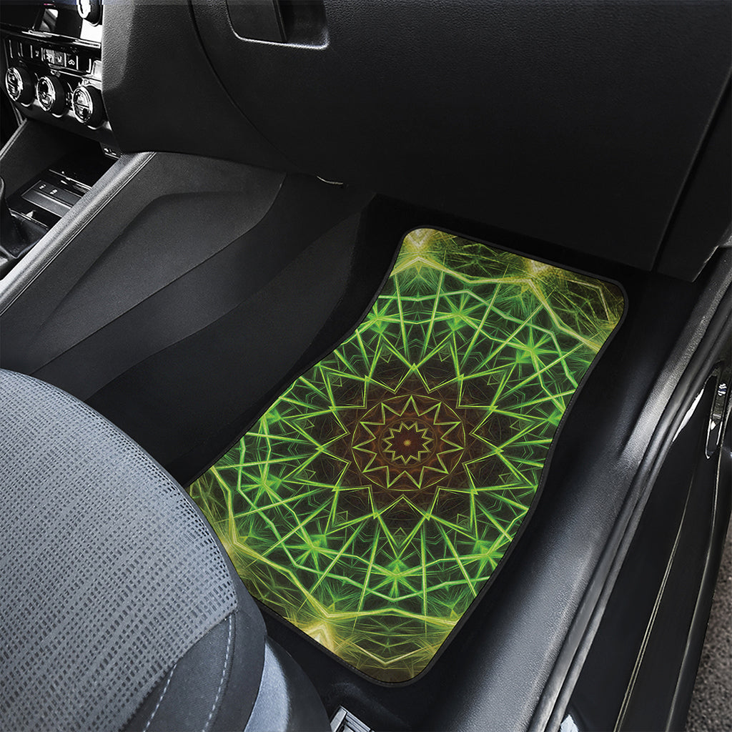 Sparkle Kaleidoscope Print Front and Back Car Floor Mats