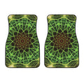 Sparkle Kaleidoscope Print Front Car Floor Mats